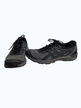 Asics Mens Gel Sileo Men’s Size 10.5 Running Shoes Sneakers Black Grey Athletic